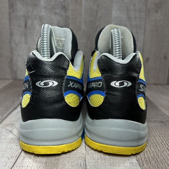 Salomon XA Pro Trail Hiking Running Shoes Blue Yellow Size M5 I W6.5 159817 - Picture 5 of 11